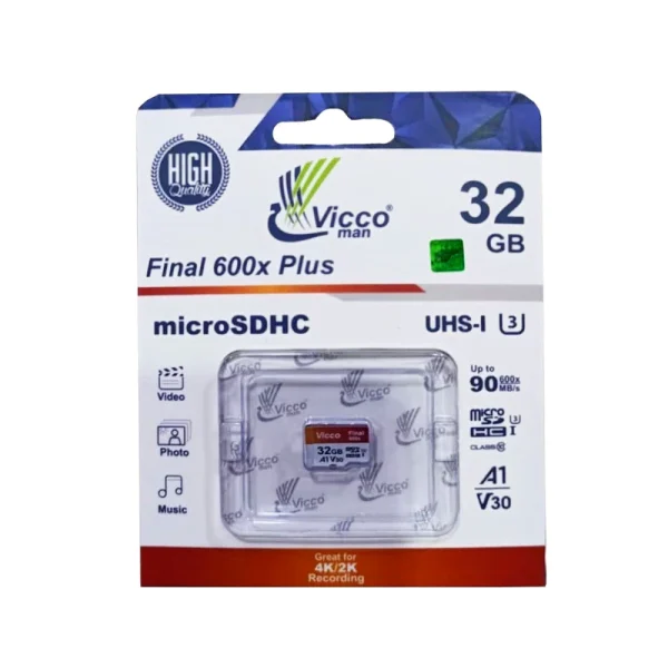 کارت حافظه ویکومن MicroSDHC سرعت 90MBps ظرفیت 32 گیگابایت